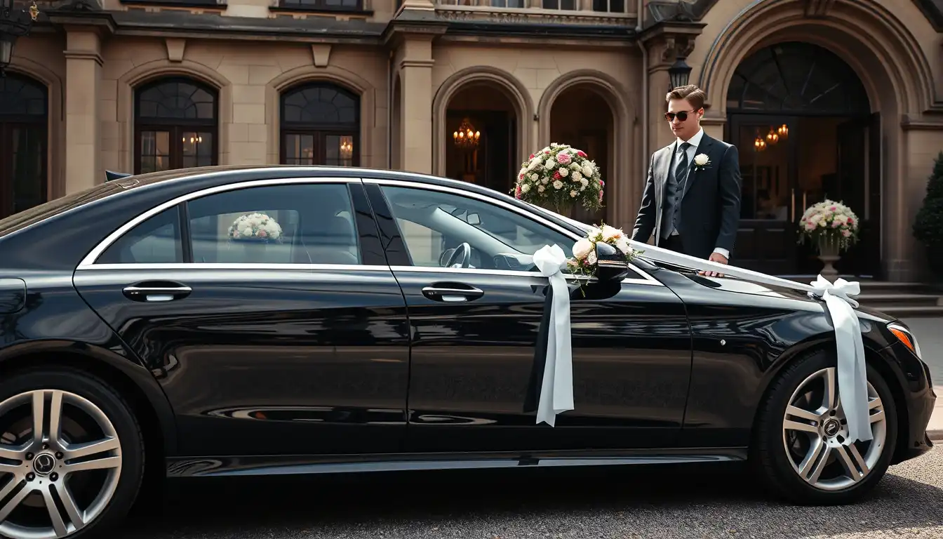 wedding chauffeur car in london by rideblack